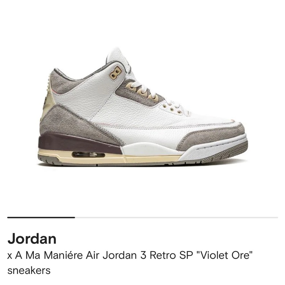 Jordan x A Ma Maniére Air Jordan 3 Retro SP "Violet Ore" sneakers